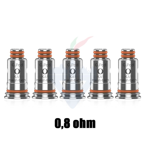 Testine Coil di Ricambio G Coil 0,8 Ohm Confezione da 5 Pezzi - Geek Vape