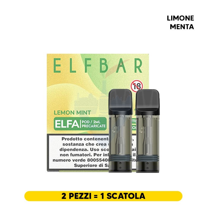 LEMON MINT 20mg - Pod Precaricata ELFA (Singola) - Elf Bar