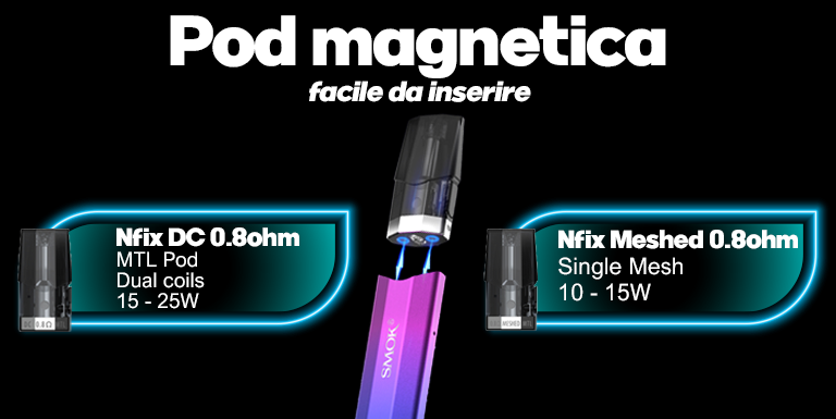 smok nfix kit pod mod sigaretta elettronica vapeitalia pod di ricambio